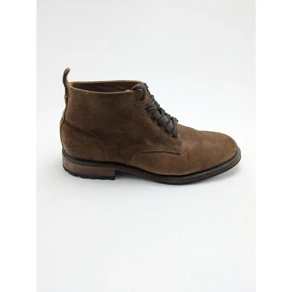 Mens Banana Republic Suede Lace Up‎ Brown Leather Desert Dress Boots Size 10.5